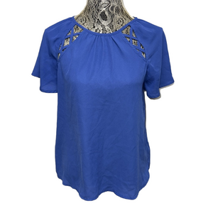 Maurices Blue Short Sleeve Blouse. Business casual Lightweight Comfy
